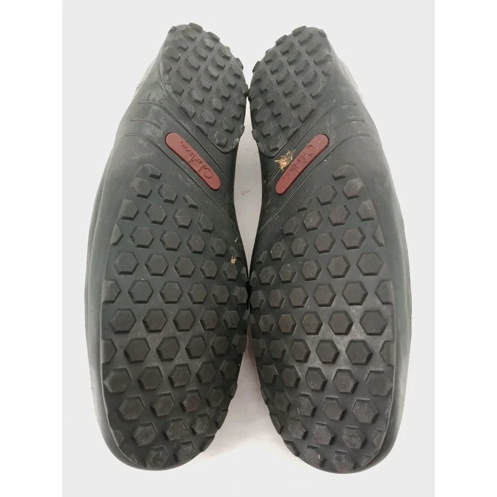 Cole Haan Venetian Driving Loafers Men's Size 14M Black Leather Moc-Toe Shoes C1